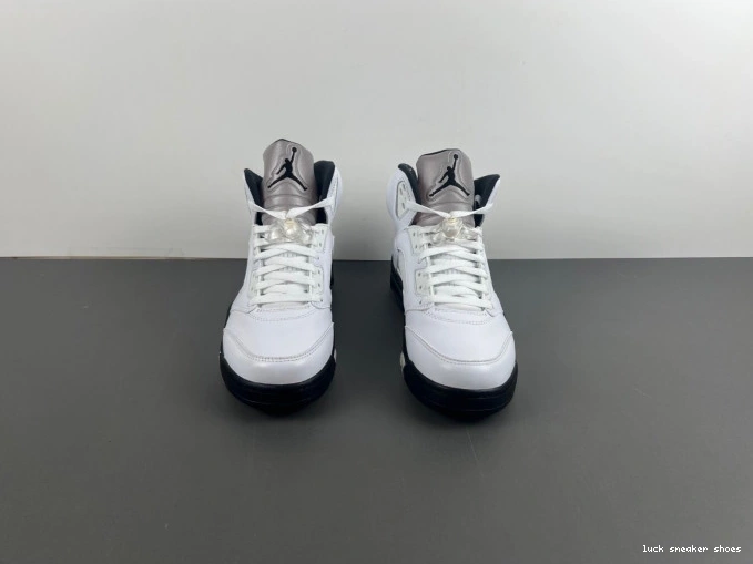 Reps LUCY 5 AIR DD0587-110 'WHITE JORDAN RETRO BLACK' 0807